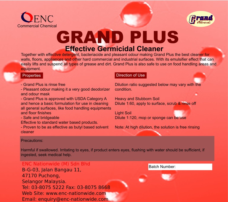 Heavy Duty Germicidal Cleaner